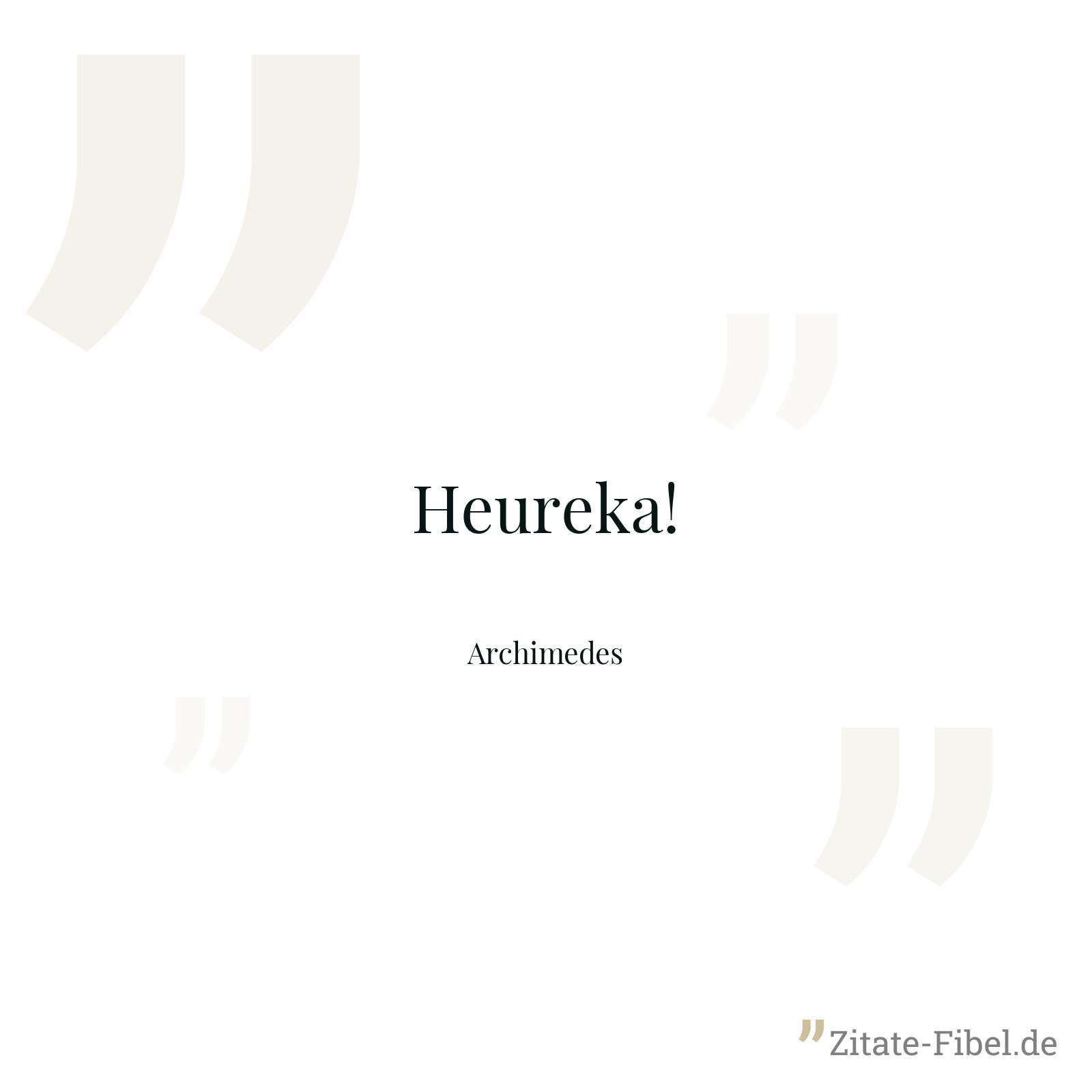 Heureka! - Archimedes