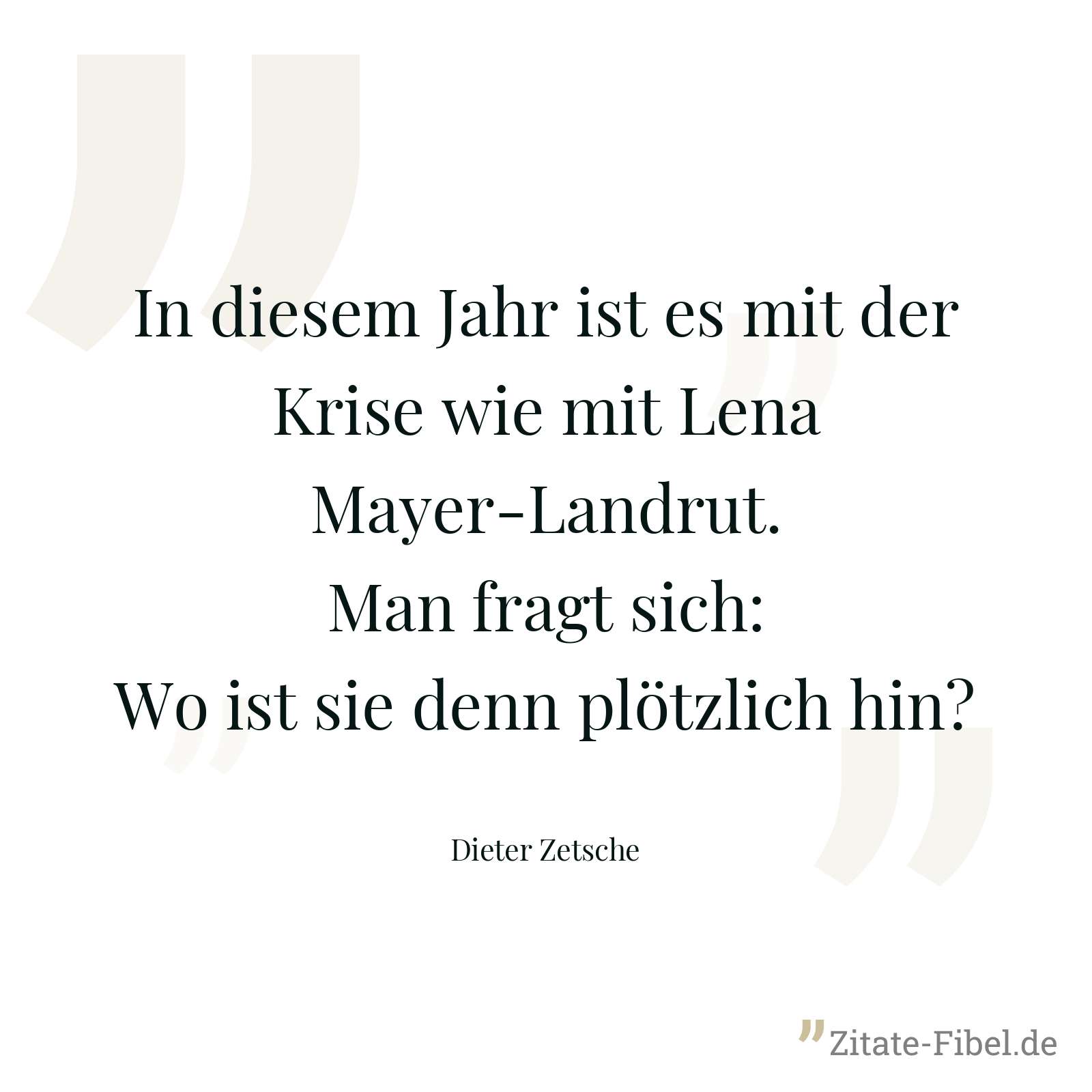 In diesem Jahr ist es mit der Krise wie mit Lena Mayer-Landrut. Man fragt sich: Wo ist sie denn plötzlich hin? - Dieter Zetsche