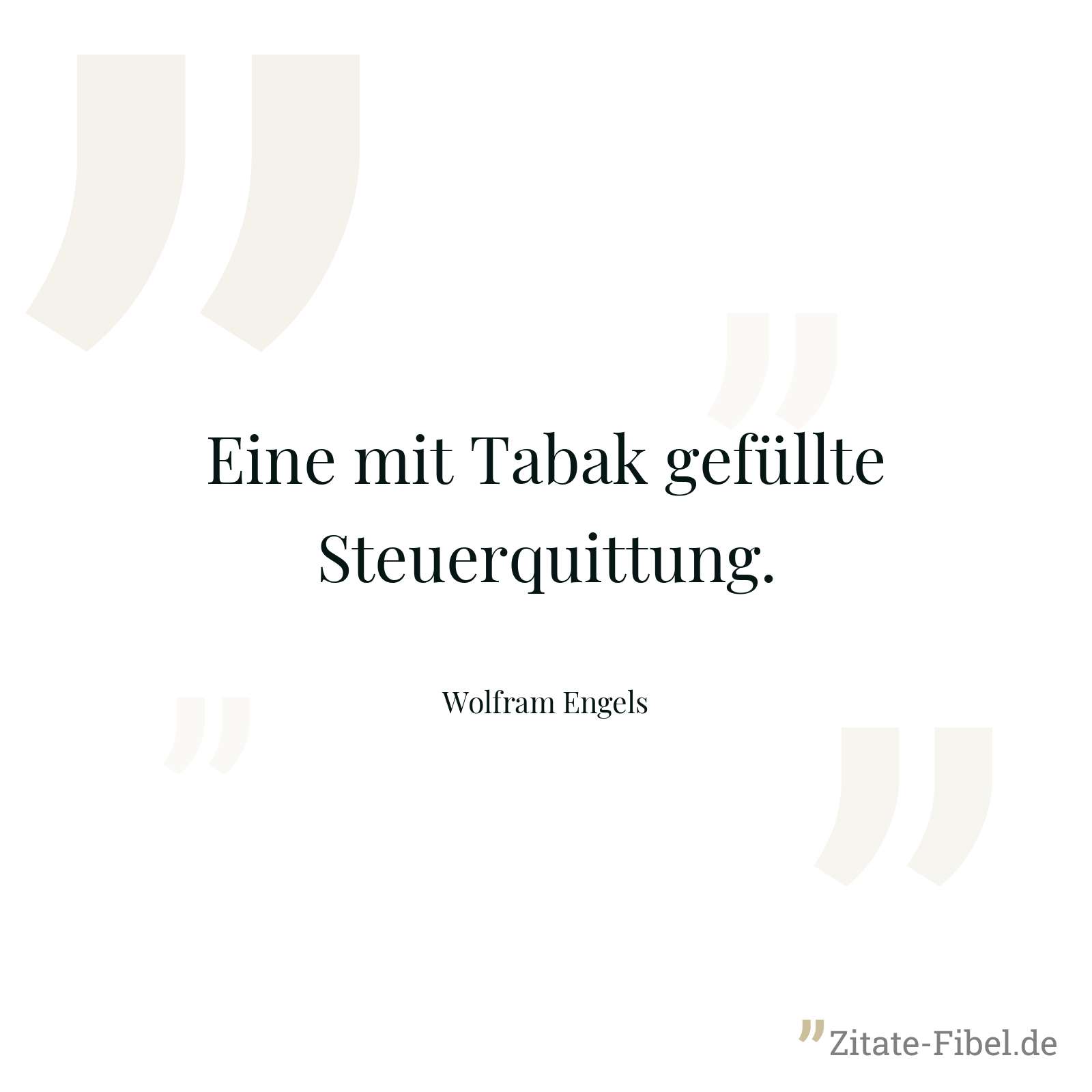 Eine mit Tabak gefüllte Steuerquittung. - Wolfram Engels